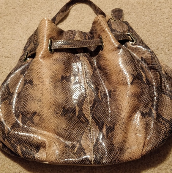 * Cole Haan Ellie Python Cornelia Drawstring - Picture 7 of 8